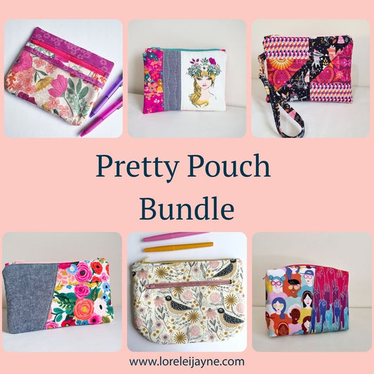 Pretty Pouch Bundle - 6 Patterns included