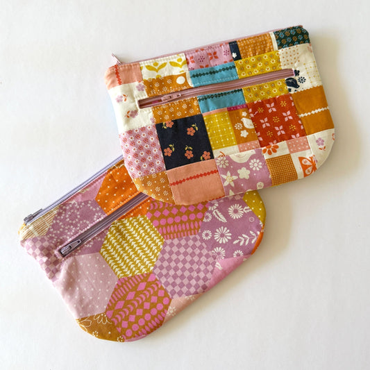 Patchwork Birdie Pouch