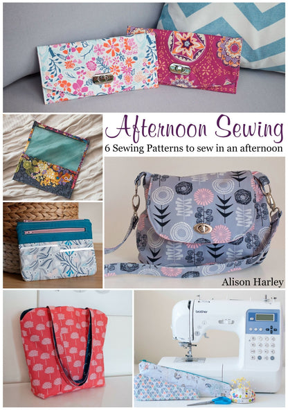 Bag sewing patterns inside the Afternoon Sewing PDF Ebook - Lorelei Jayne