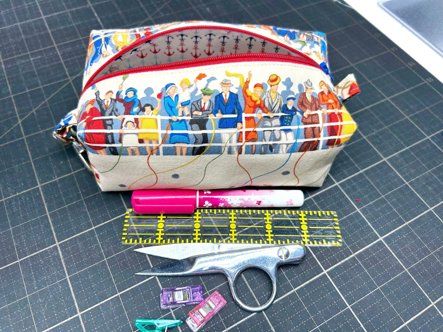 Boxy Pouch PDF Sewing Pattern with video tutorial - Lorelei Jayne