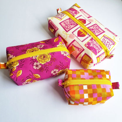 Boxy Pouch PDF Sewing Pattern with video tutorial - Lorelei Jayne