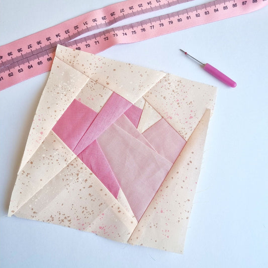 Double Heart Block FPP Sewing Pattern (PDF) - Lorelei Jayne