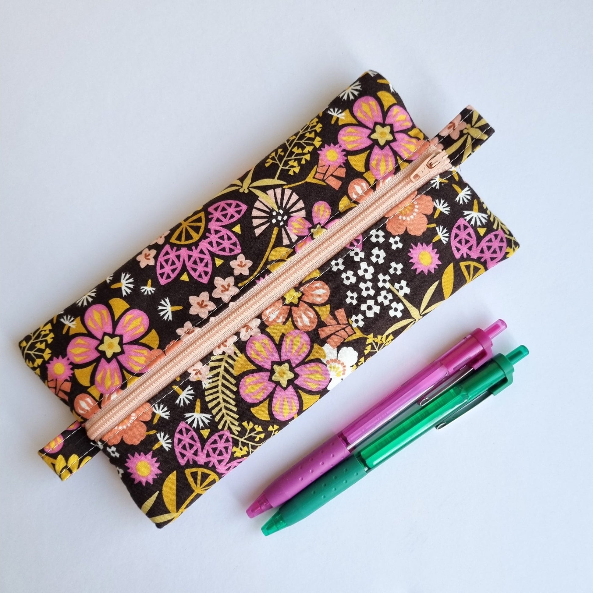 Flat Pencil Pouch PDF Sewing Pattern - Lorelei Jayne