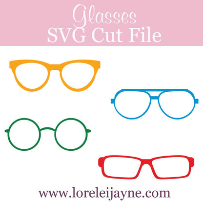 Glasses SVG file - Lorelei Jayne