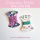 Hourglass Embroidery Bobbin SVG Cut File and Printable. - Lorelei Jayne