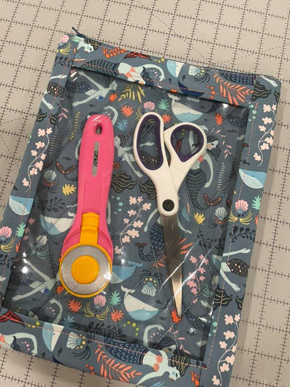 Kit Project Pouch PDF Sewing Pattern Includes Video link, SVG File & colouring page - Lorelei Jayne