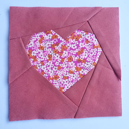 Love Heart Block FPP Sewing Pattern (PDF) - Lorelei Jayne