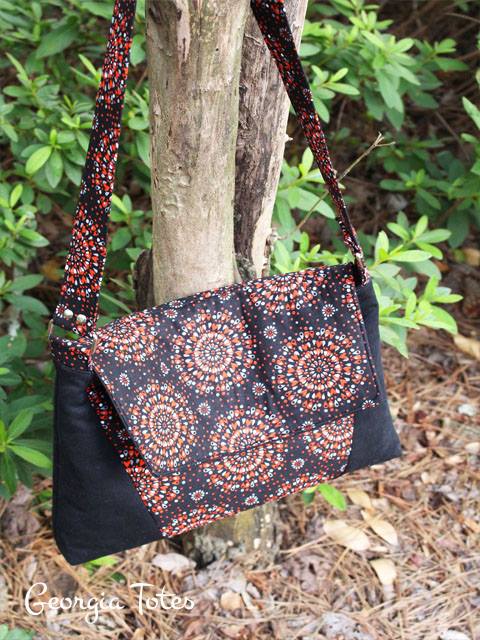 Luna Bag with Laptop Bag Size PDF Sewing Pattern - Lorelei Jayne