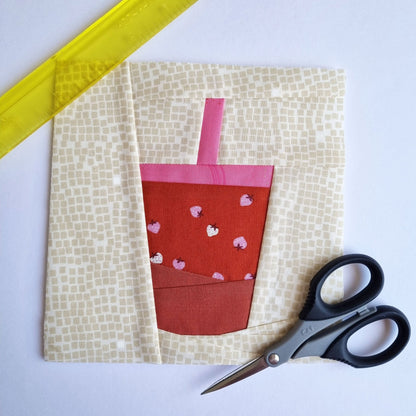 Milkshake Block FPP Sewing Pattern (PDF) - Lorelei Jayne