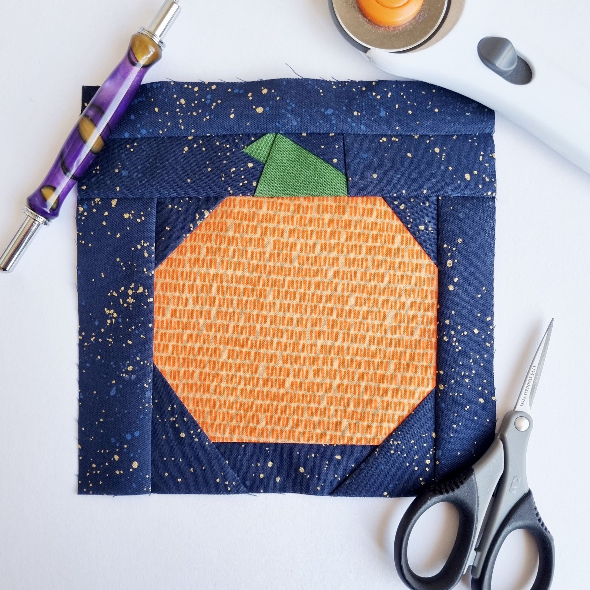 Pumpkin Block FPP Sewing Pattern (PDF) - Lorelei Jayne