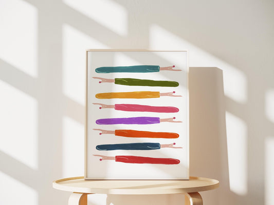 Rainbow Seam Rippers - Wall Art Printable - Lorelei Jayne