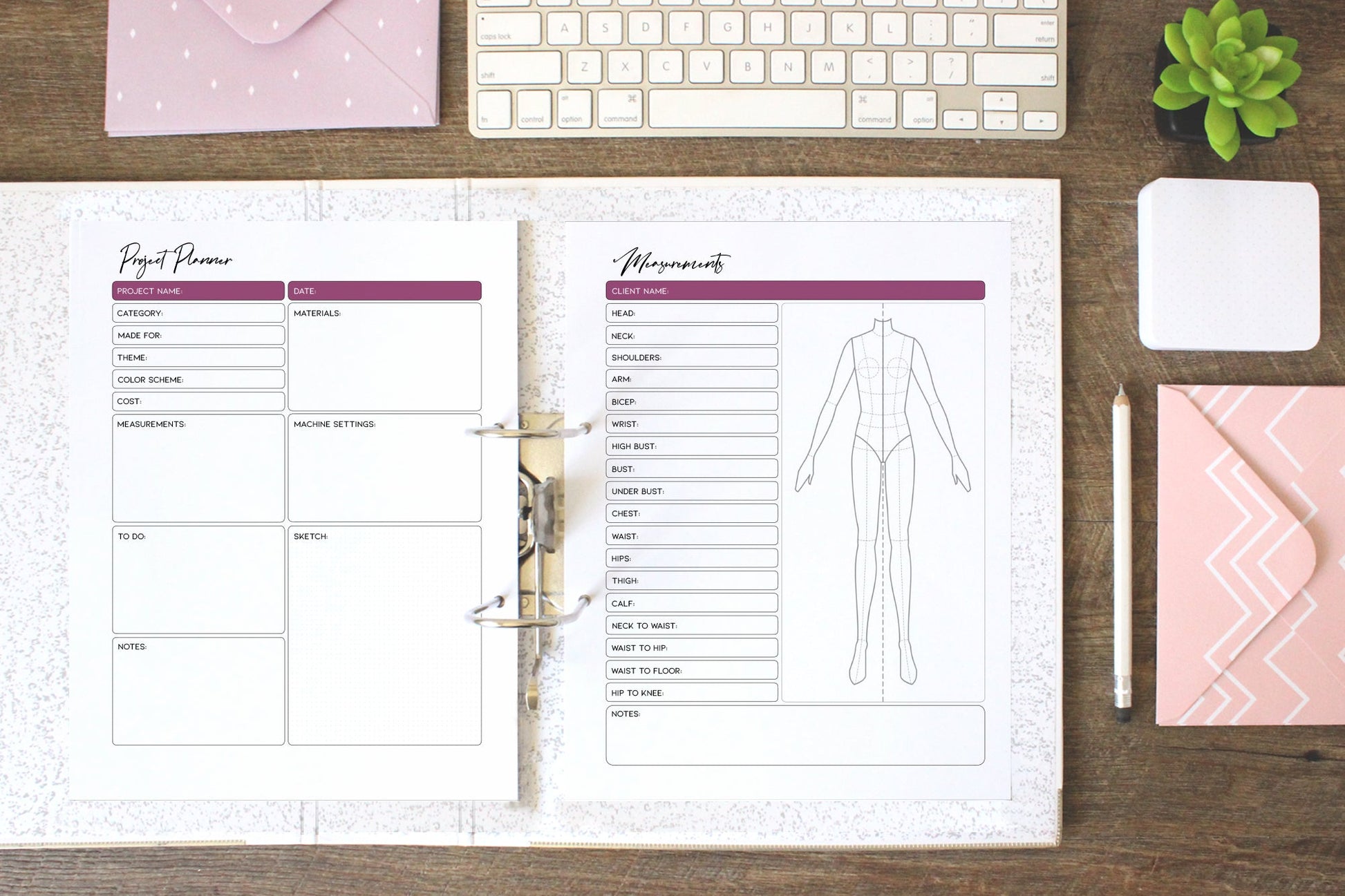 Sewing Planner - PDF Printable Version - Lorelei Jayne