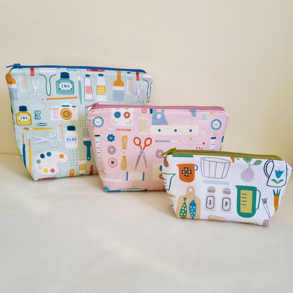 Squared Pouch PDF Sewing Pattern Video Tutorial Included - Lorelei Jayne