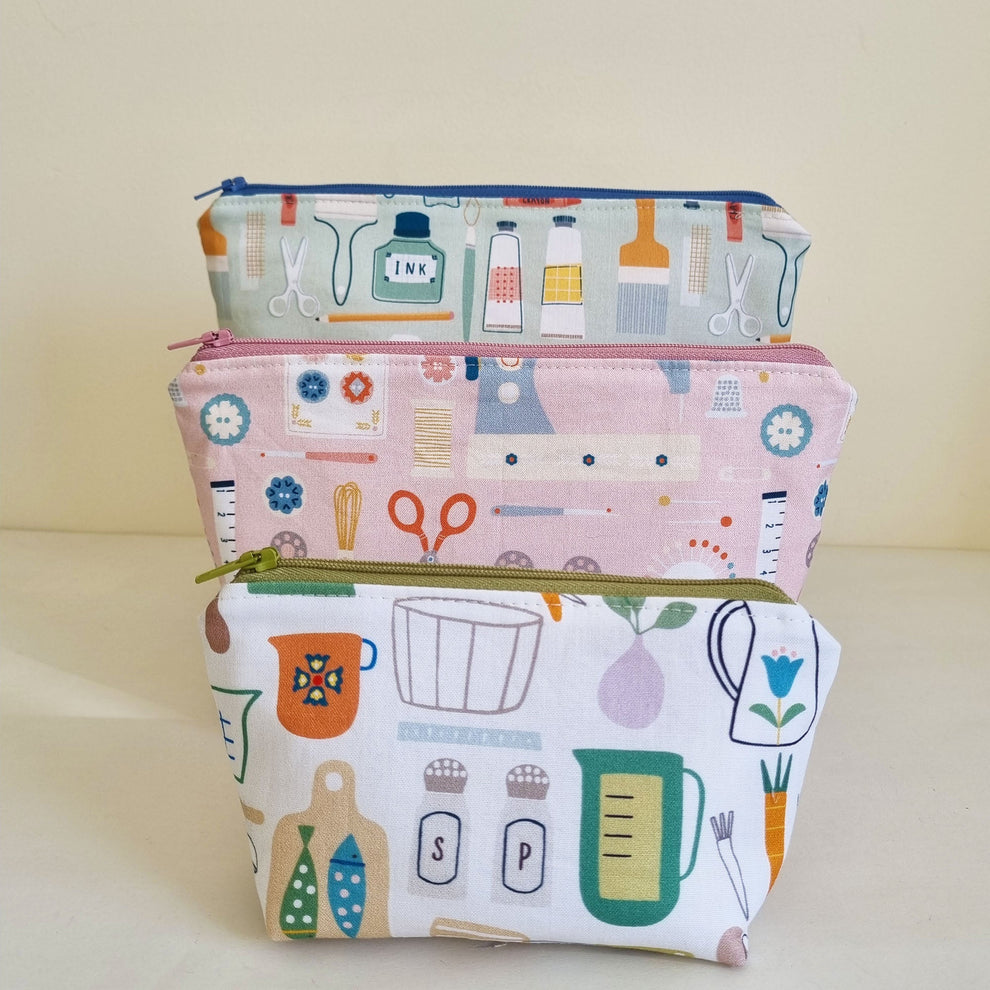 Squared Pouch PDF Sewing Pattern & Video Tutorial - Lorelei Jayne