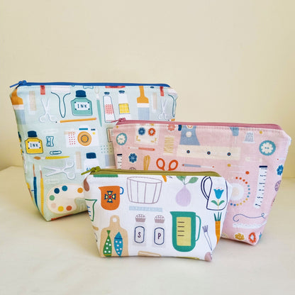 Squared Pouch PDF Sewing Pattern Video Tutorial Included - Lorelei Jayne