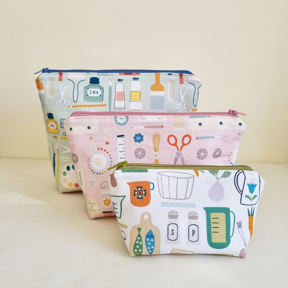 Squared Pouch PDF Sewing Pattern & Video Tutorial - Lorelei Jayne