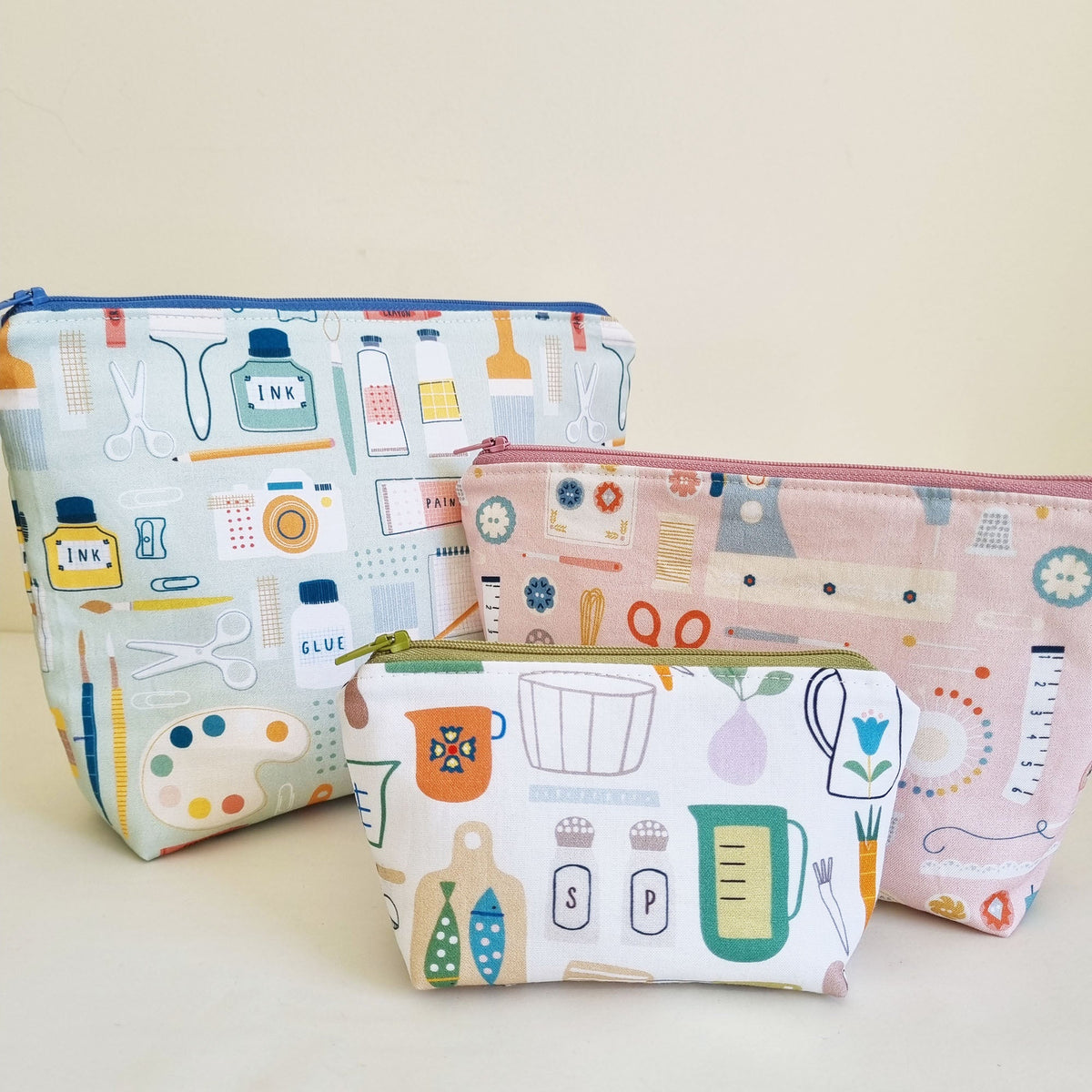 Squared Pouch PDF Sewing Pattern & Video Tutorial - Lorelei Jayne
