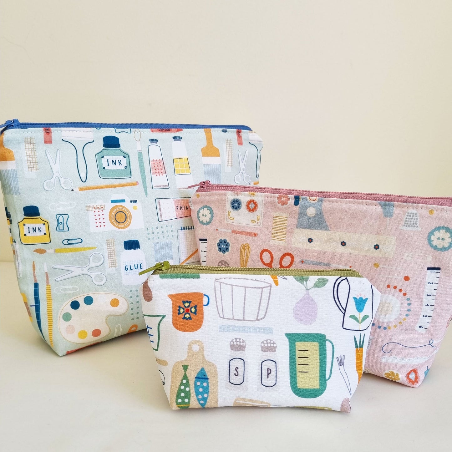 Squared Pouch PDF Sewing Pattern Video Tutorial Included - Lorelei Jayne