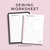 Sewing Worksheet PDF   PDF sewing patterns - Lorelei Jayne