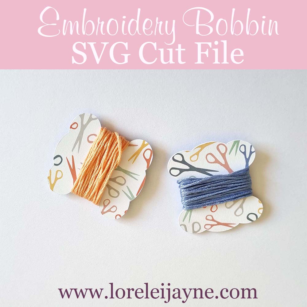 Bubble Embroidery Bobbin SVG Cut File and Printable.