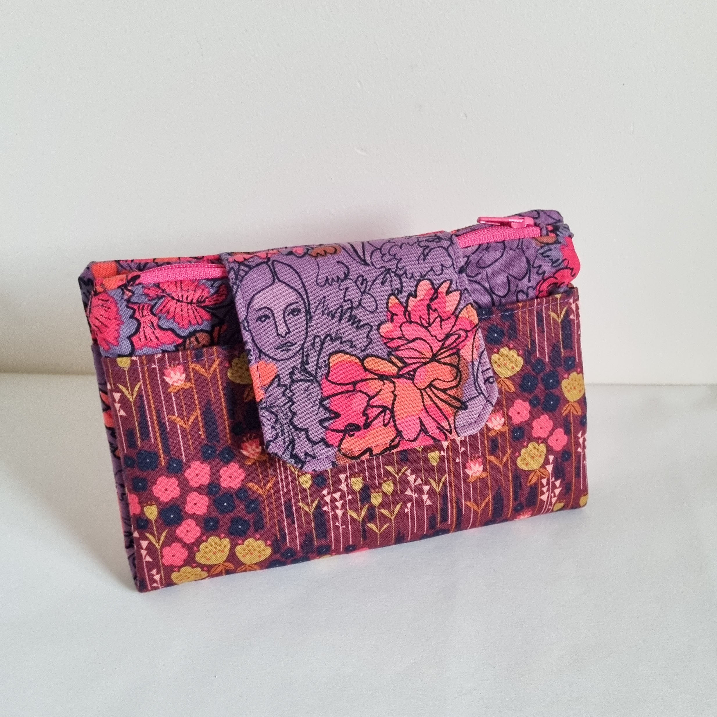 Bottega Veneta - Purple Woven Leather Wallet With Strap